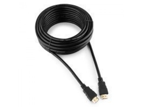 Кабель HDMI Cablexpert CC-HDMI4-10M, 10м, v2.0, 19M/19M, черный, позол.разъемы, экран, пакет