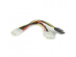 Кабель питания SATA Cablexpert CC-SATA-PSY2, 15см, molex 4pin/molex4pin+sata 15pin, на 2 устр.