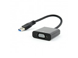 Видеоадаптер (конвертер) USB 3.0 --> VGA Cablexpert AB-U3M-VGAF-01, черный