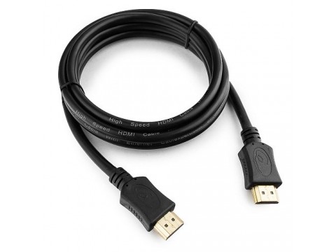 Кабель HDMI Cablexpert CC-HDMI4L-6, 1.8м, v1.4, 19M/19M, серия Light, черный, позол.разъ, экр, пакет