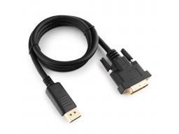 Кабель DisplayPort->DVI Cablexpert CC-DPM-DVIM-1M, 1м, 20M/25M, черный, экран, пакет