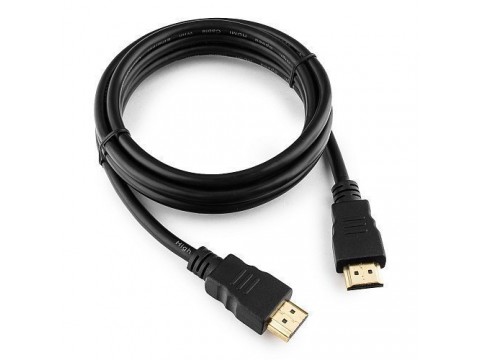 Кабель HDMI Cablexpert CC-HDMI4-6, 1.8м, v2.0, 19M/19M, черный, позол.разъемы, экран, пакет