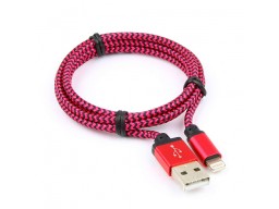 Кабель USB 2.0 Cablexpert CC-ApUSB2pe1m, AM/Lightning 8P, 1м, нейлоновая оплетка, алюминиевые разъем