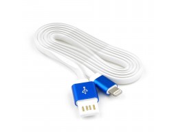 Кабель USB 2.0 Cablexpert CC-ApUSBb1m, AM/Lightning 8P, 1м, мульт-раз USB A, силикоy шнур, раз синий