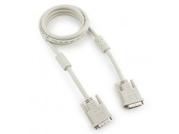 Кабель DVI-D dual link Cablexpert CC-DVI2-6C, 25M/25M, 1.8м, экран, феррит.кольца, пакет