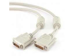 Кабель DVI-D dual link Cablexpert CC-DVI2-10, 25M/25M, 3.0м, экран, феррит.кольца, пакет