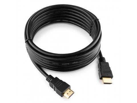 Кабель HDMI Cablexpert CC-HDMI4-15, 4.5м, v2.0, 19M/19M, черный, позол.разъемы, экран, пакет