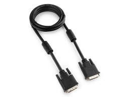 Кабель DVI-D single link Cablexpert CC-DVI-BK-6, 19M/19M, 1.8м, черный, экран, феррит.кольца, пакет