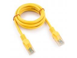 Патч-корд Cablexpert PP10-1M/Y 1m, UTP 5e-Cat, желтый