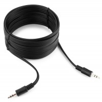 Кабель аудио Cablexpert CCA-404-5M, джек3.5 / джек3.5, 5.м черный