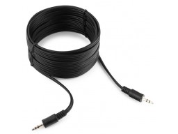 Кабель аудио Cablexpert CCA-404-5M, джек3.5 / джек3.5, 5.м черный