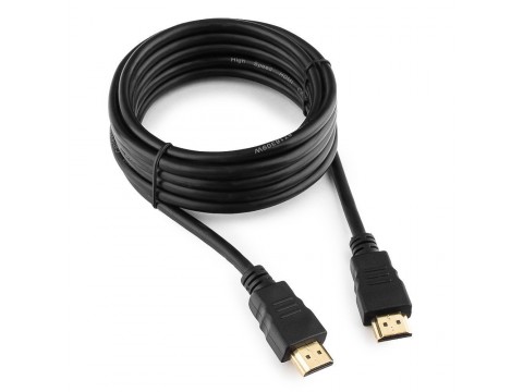 Кабель HDMI Cablexpert CC-HDMI4-10, 3.0м, v2.0, 19M/19M, черный, позол.разъемы, экран, пакет