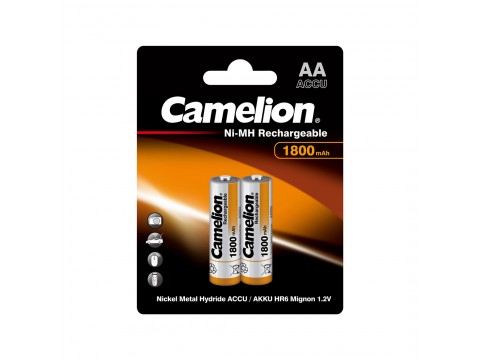 Аккумулятор CAMELION Rechargeable Ni-MH NH-AA1800BP2 2 шт. в блистере