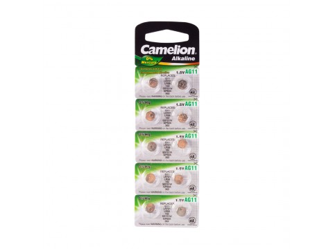 Батарейка CAMELION Alkaline AG11-BP10(0%Hg) 10 шт. в блистере