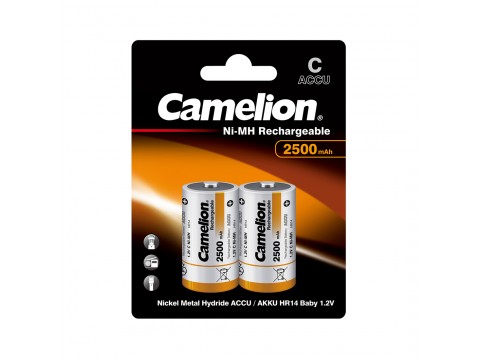 Аккумулятор CAMELION Rechargeable Ni-MH NH-C2500BP2 2 шт. в блистере