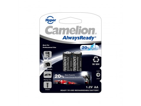 Аккумулятор CAMELION AlwaysReady "Hyper" Rechargeable Ni-MH NH-AA2000HPBP2 2 шт. в блистере