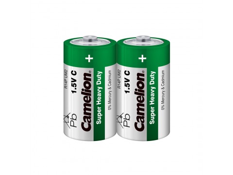 Батарейка CAMELION Super Heavy Duty R14P-SP2G 2 шт. в плёнке