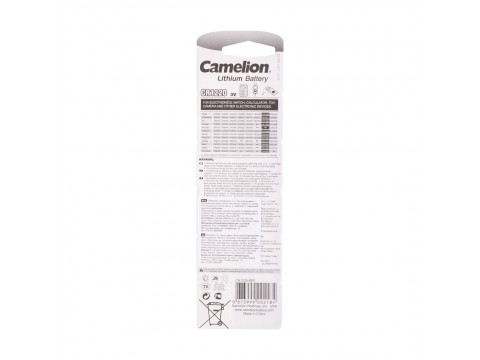 Батарейка CAMELION Lithium CR1220-BP5 5 шт. в блистере