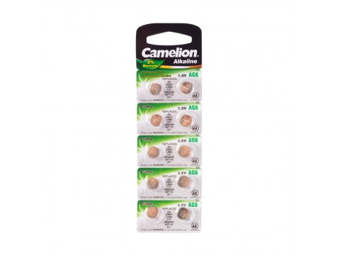 Батарейка CAMELION Alkaline AG6-BP10(0%Hg) 10 шт. в блистере