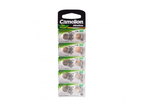 Батарейка CAMELION Alkaline AG8-BP10(0%Hg) 10 шт. в блистере