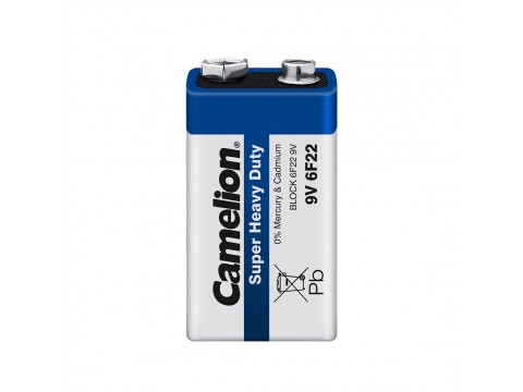 Батарейка CAMELION Super Heavy Duty 6F22-SP1B