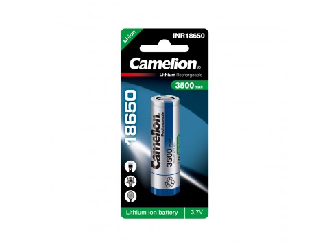 Аккумулятор CAMELION Lithium ICR18650-3500, 3500 mAh 1 шт. в блистере