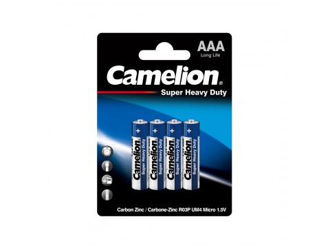Батарейка CAMELION Super Heavy Duty R03P-BP4B 4 шт. в блистере