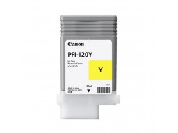 Чернила пигментные Canon Pigment Ink Tank PFI-120 YELLOW (для TM-200, TM-205, TM-300, TM-305.)