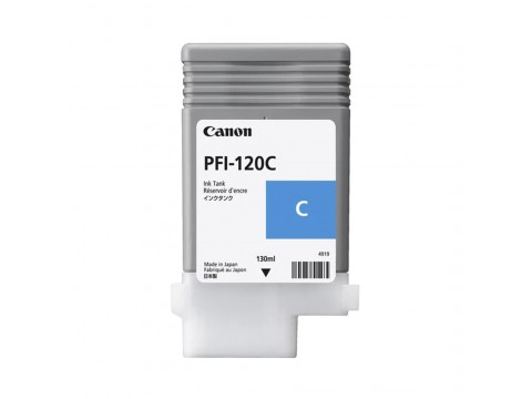 Чернила пигментные Canon Pigment Ink Tank PFI-120 CYAN (для TM-200, TM-205, TM-300, TM-305.)