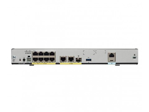 ISR 1100 8P Dual GE WAN w/ LTE Adv SMS/GPS 802.11ac -E WiFi (Cisco C1111-8PLTEEAWE)