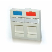 Adapter 45x45, 2 port. keystone SL modules