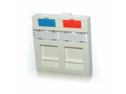 Adapter 45x45, 2 port. keystone SL modules