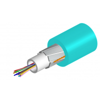 CA FO MM 12x50/125 OM3, ULSZH Indoor/Outdoor Loose Tube - Gel Cable Buffering,1350m