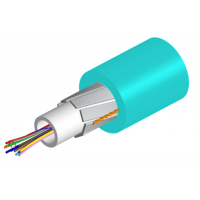 CA FO MM 12x50/125 OM3, ULSZH Indoor/Outdoor Loose Tube - Gel Cable Buffering, 150m