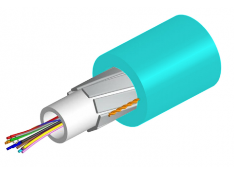 CA FO MM 12x50/125 OM3, ULSZH Indoor/Outdoor Loose Tube - Gel Cable Buffering, 150m