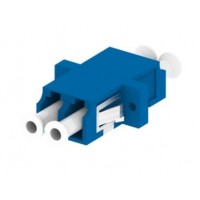 FO Adapter Duplex LC SM  with flange blue