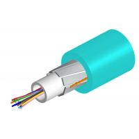 CA FO MM 8x50/125 OM3, ULSZH Indoor/Outdoor Loose Tube - Gel Cable Buffering, 1708m