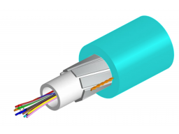 CA FO MM 8x50/125 OM3, ULSZH Indoor/Outdoor Loose Tube - Gel Cable Buffering, 1708m