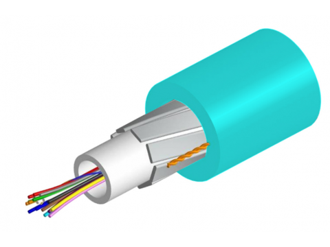 CA FO MM 8x50/125 OM3, ULSZH Indoor/Outdoor Loose Tube - Gel Cable Buffering, 1708m