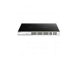 D-Link DGS-1210-28MP/FL1A Управляемый L2 PoE-коммутатор, 24x1000Base-T, 4xCombo 1000Base-T/SFP