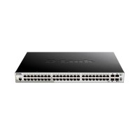 D-Link DGS-1510-52XMP/A1A Настр-мый стеки-мый комму-тор с 48 портами 10/100/1000 PoE + 4 10G SFP+