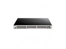 D-Link DGS-1510-52XMP/A1A Настр-мый стеки-мый комму-тор с 48 портами 10/100/1000 PoE + 4 10G SFP+