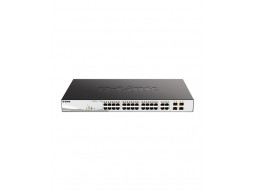 D-Link DGS-1210-28P/F3A  WebSmart коммутатор  24 порта 10/100/1000 с PoE + 4SFP