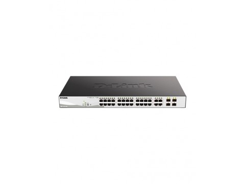 D-Link DGS-1210-28P/F3A  WebSmart коммутатор  24 порта 10/100/1000 с PoE + 4SFP