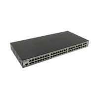 D-Link DGS-1510-52X/A2A Сте-мый комм-тор SmartPro 48 портов 10/100/1000Мб + 4 порта 10GBase-X SFP+