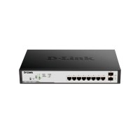 D-Link DGS-1100-10MPP/C1 Настраиваемый L2 коммутатор с 8 портами 10/100/1000Base-T и 2 портами 1000B