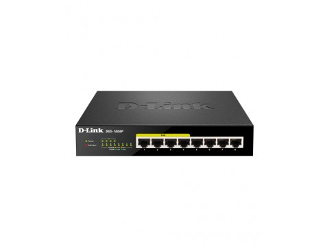 D-Link DGS-1008P/E1A Коммутатор 8-порт10/100/1000 неуправляемый с 4 PoE