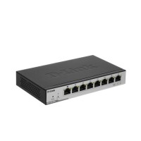 D-Link DGS-1100-08PD/B1B Настраиваемый коммутатор EasySmart с 8 портами 10/100/1000Base-T и поддерж