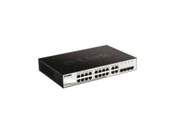 D-Link DGS-1210-20/F2A  Настраиваемый L2 коммутатор с 16 портами 10/100/1000Base-T и 4 комбо-портами