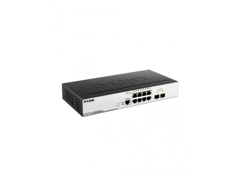 D-Link DGS-3000-10L Управляемый L2 коммутатор с 8 портами 1000Base-T и 2 портами 1000Base-X SFP